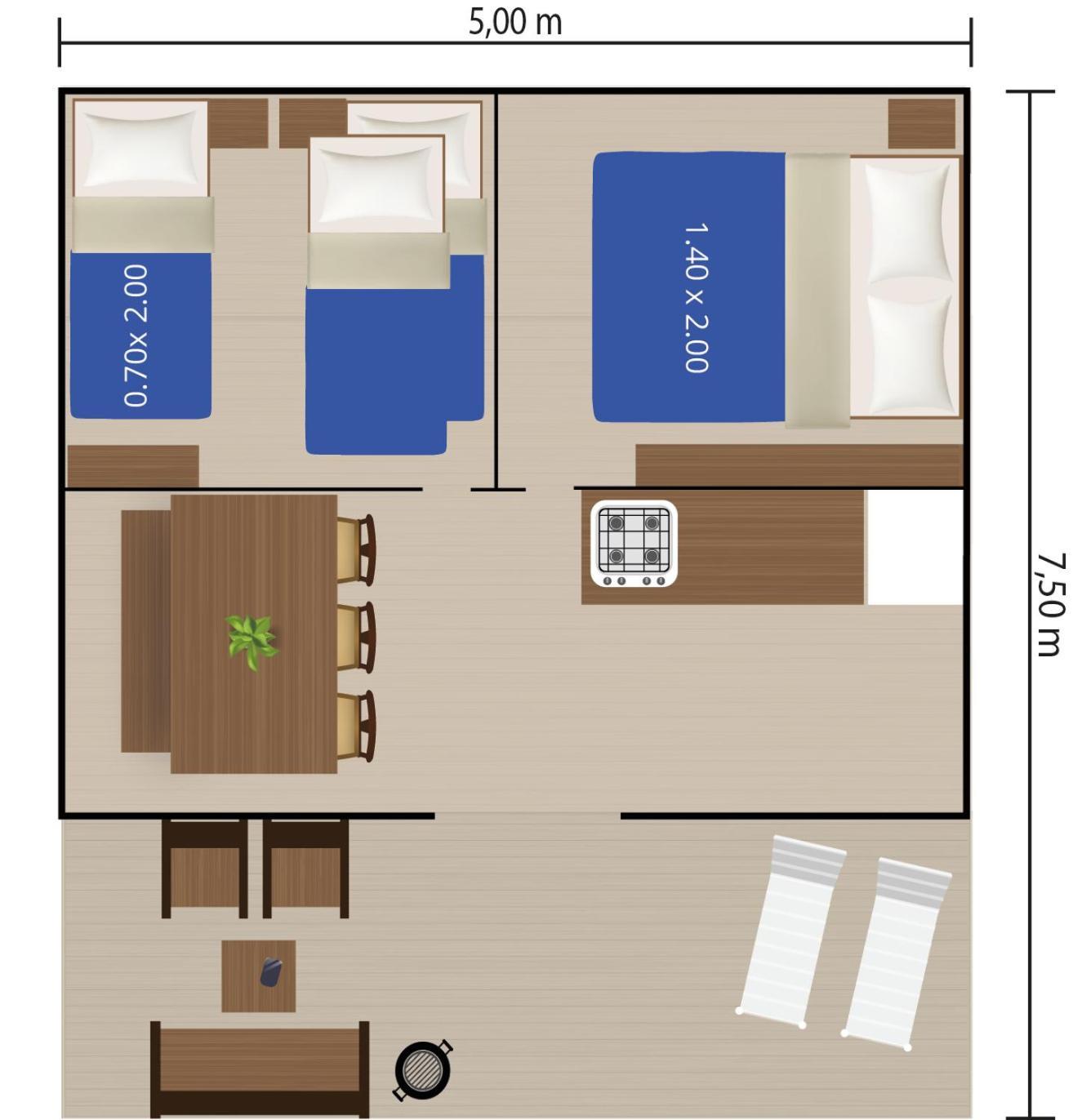 Easyatent Fkk Safari Tent Solaris Naturist - Clothes Free โปเรช ห้อง รูปภาพ